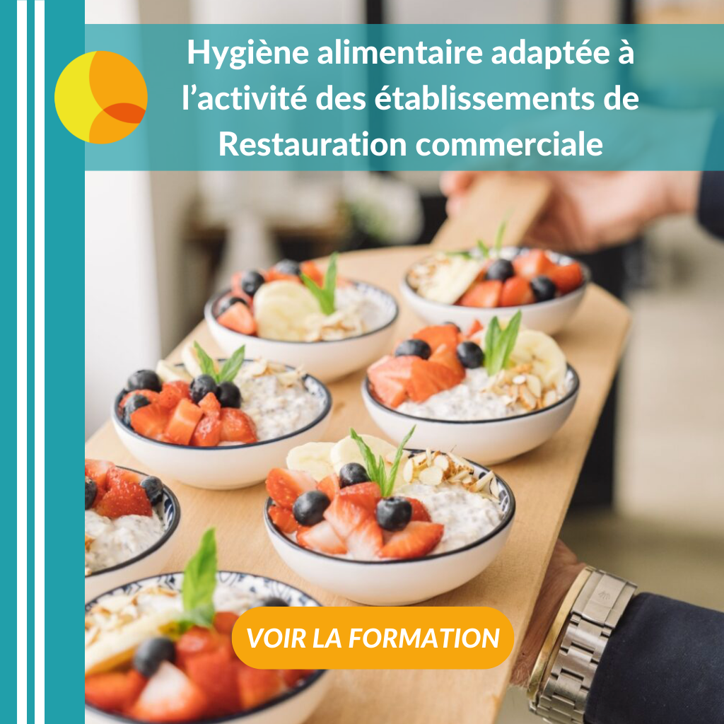 Formation : 1.1 Hygiène alimentaire adaptée à l’activité des établissements de Restauration commerciale